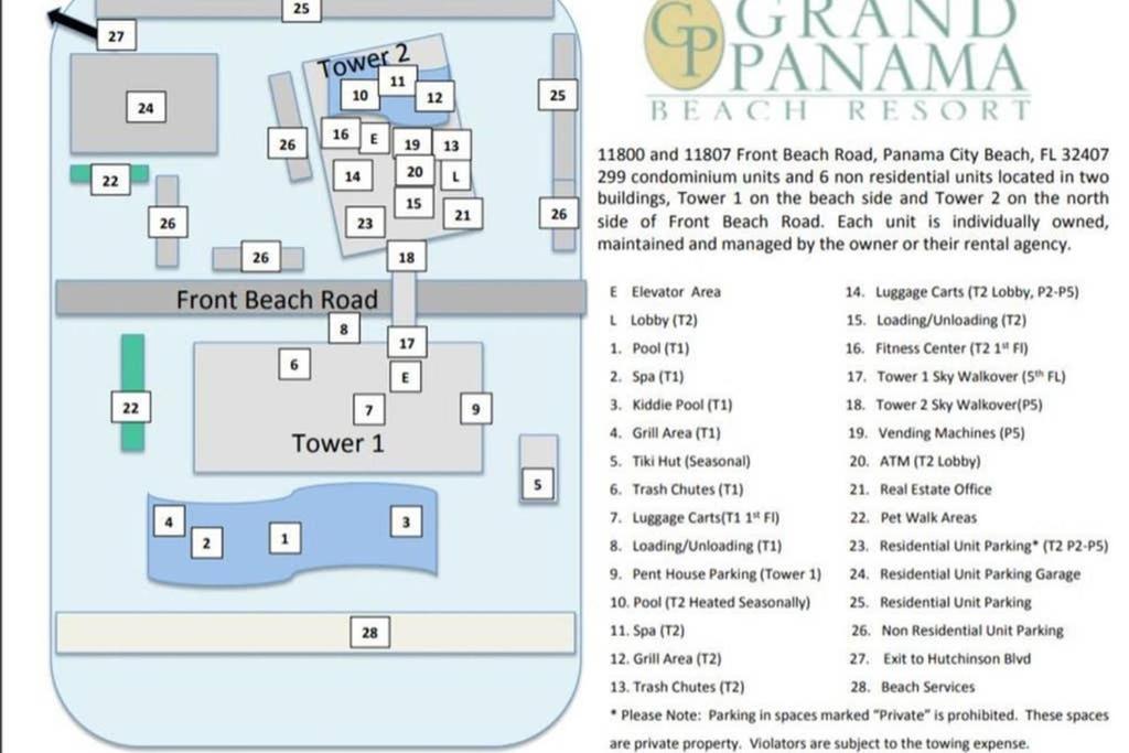 Grand Panaama Beach Resort With Ocean View Panama City Beach Eksteriør bilde